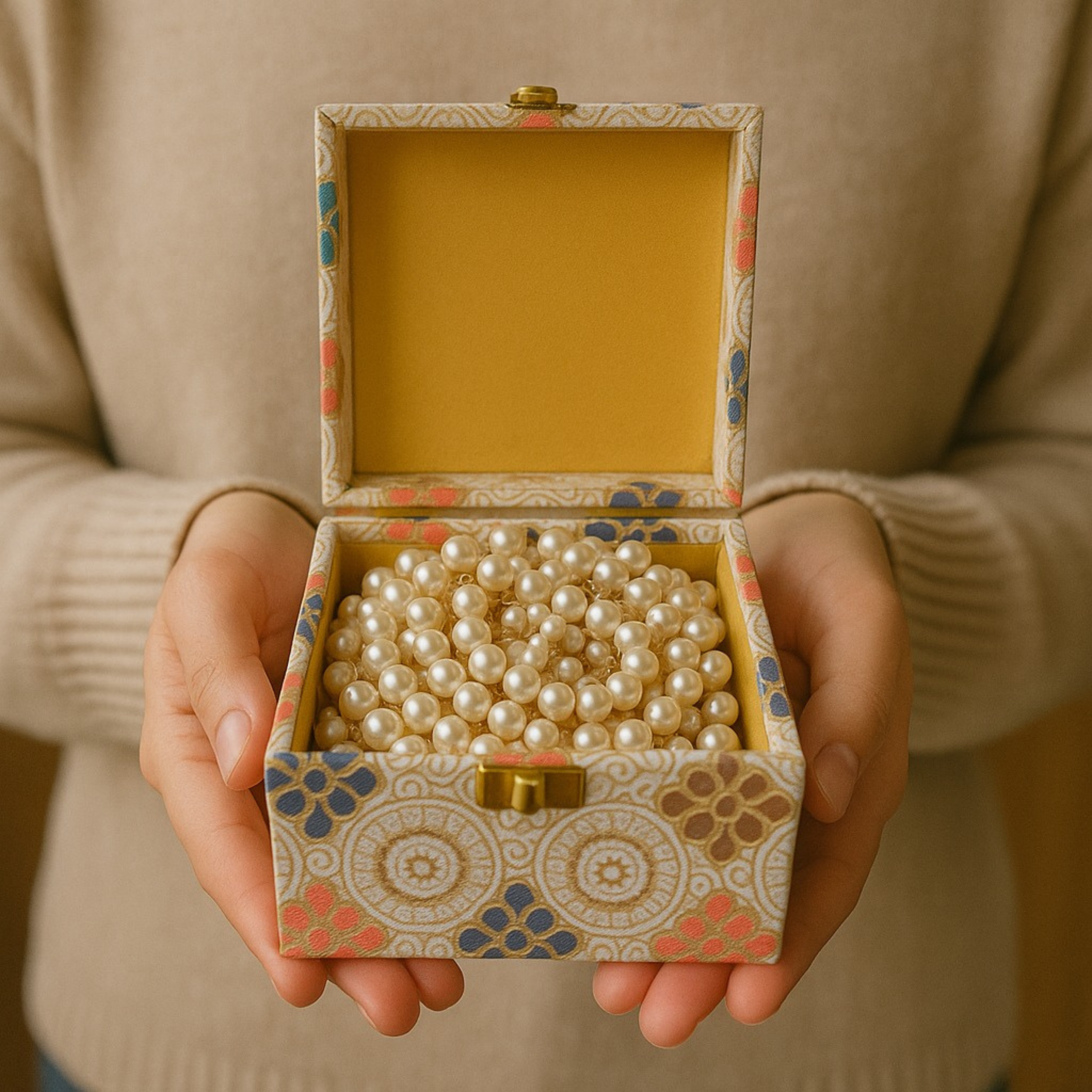 Elegant Decorative White Box for Gifting