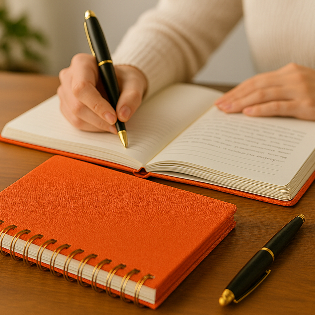 Indian Discovery Exclusive Orange Spiral Diary – Premium Ruled Notebook for Office, School & Personal Use