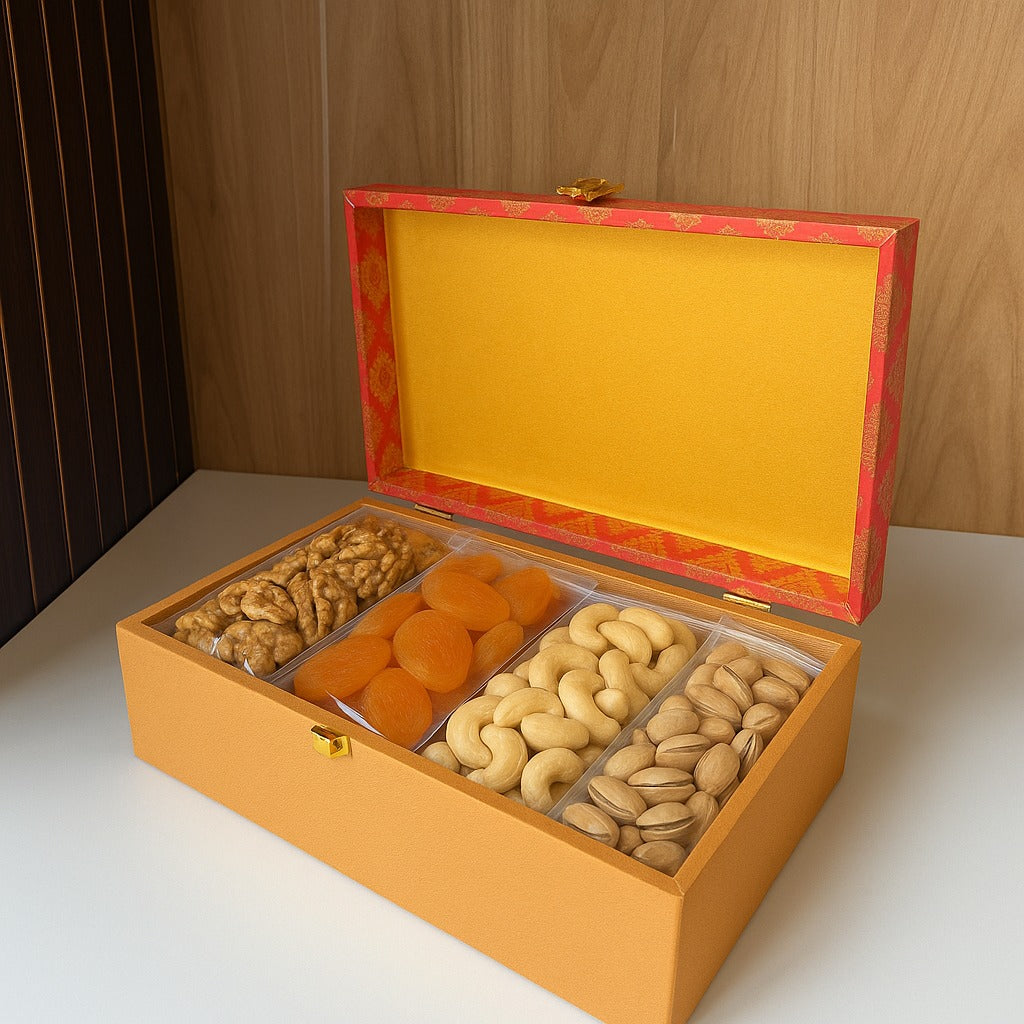 Premium Celebration Dry Fruit Gift Box - Red