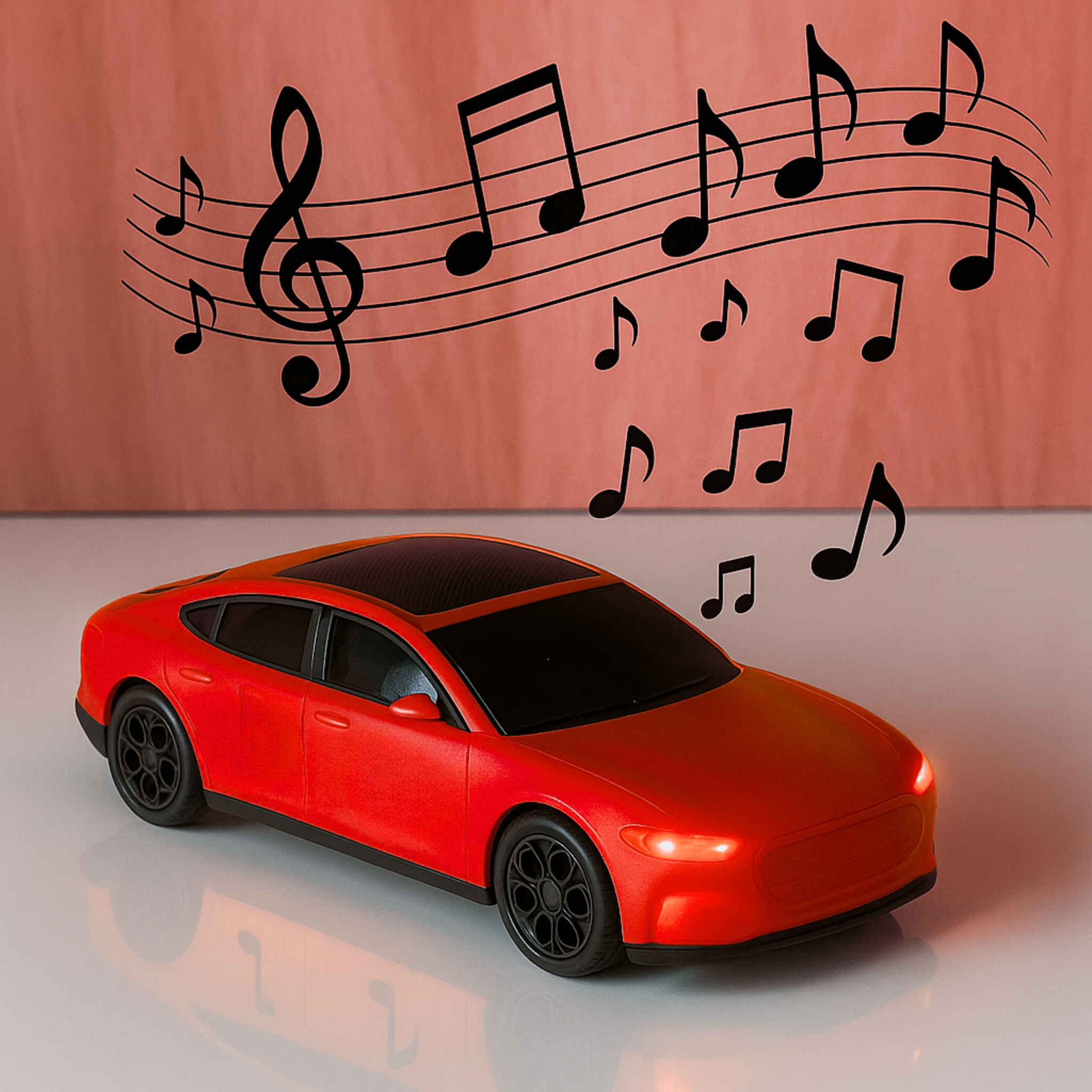 Indian Discovery Music Car Bluetooth Speaker -Red