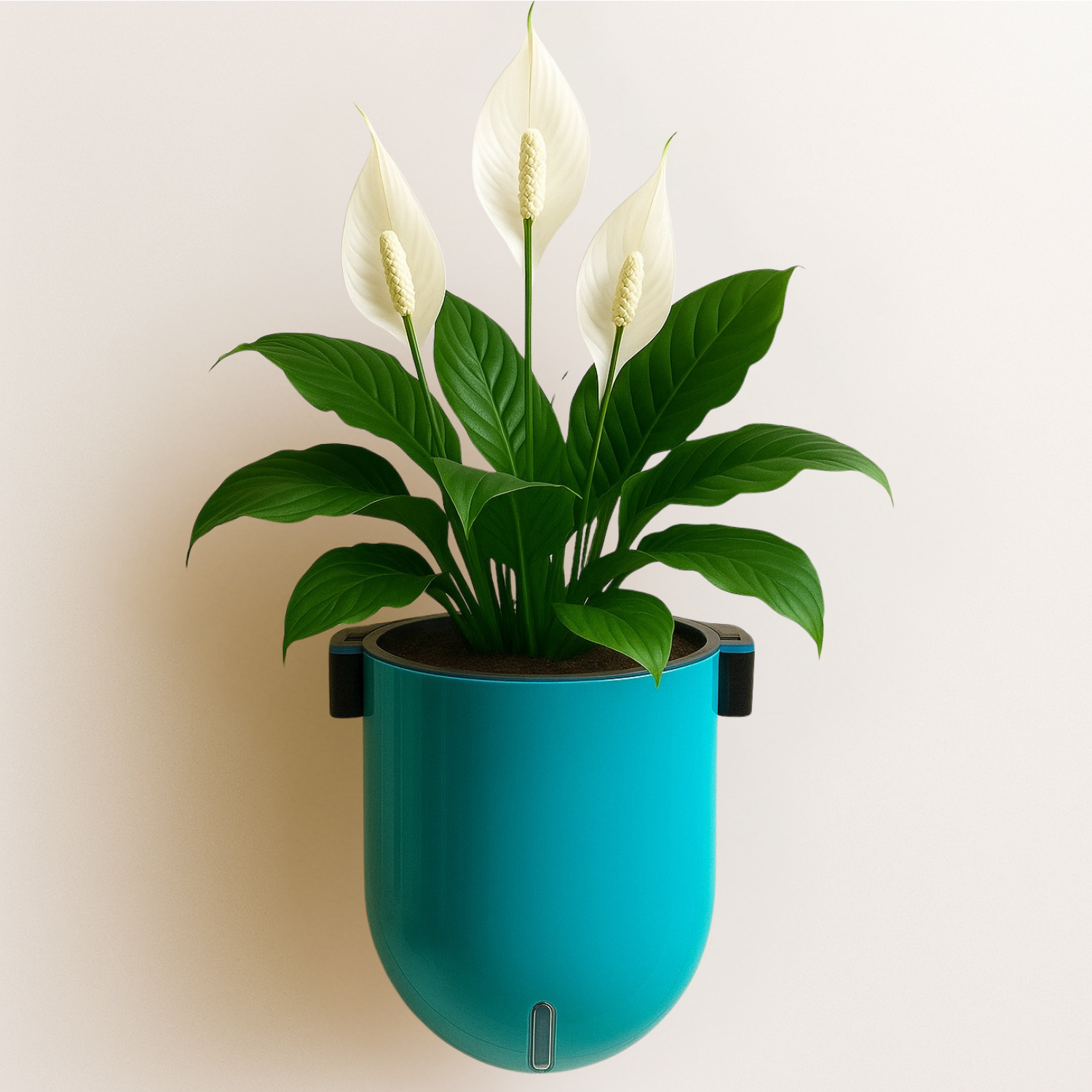 Elegant Sea Green Self-Watering Wall Hanging Sphere Planter