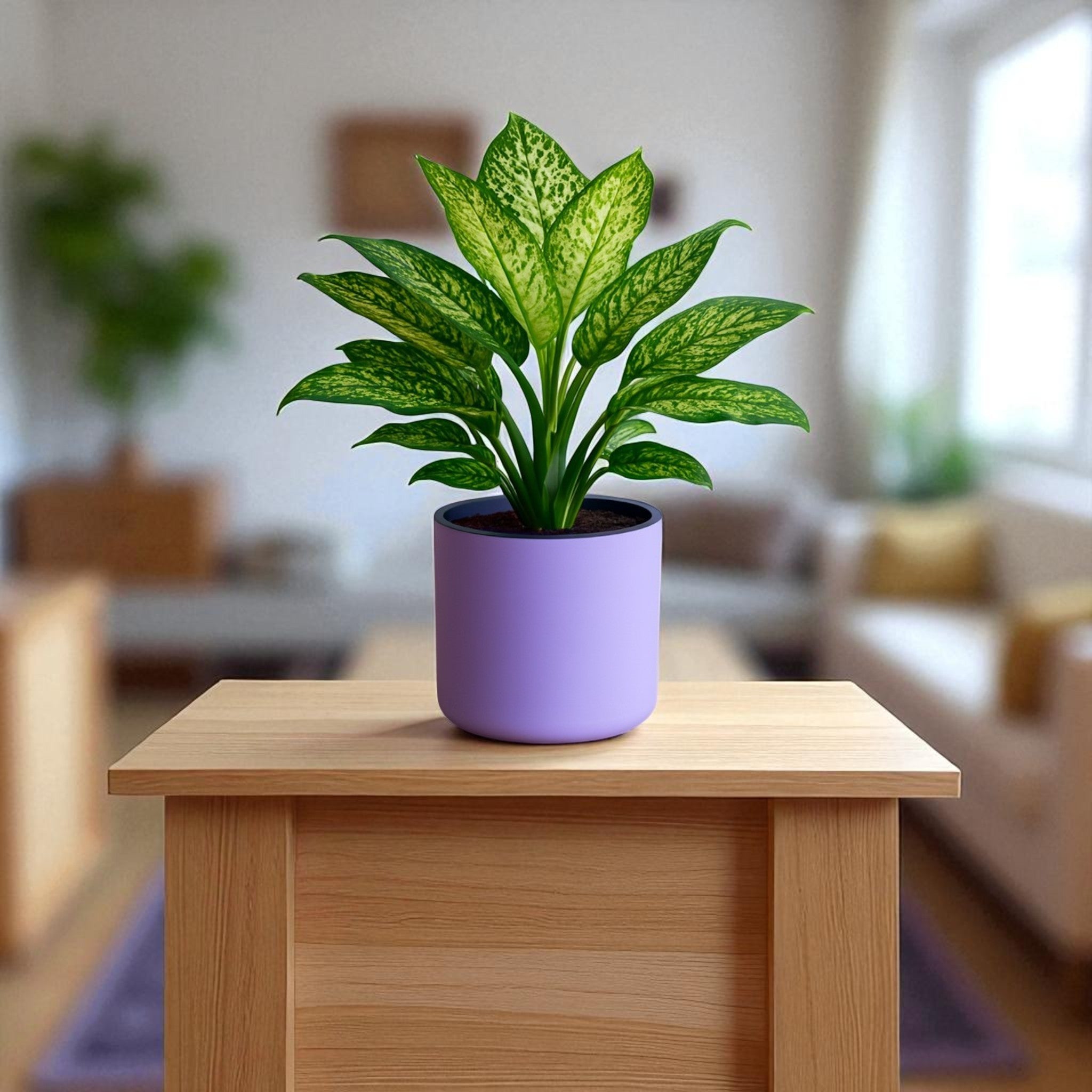 Classic Violet Self-Watering Round Planter