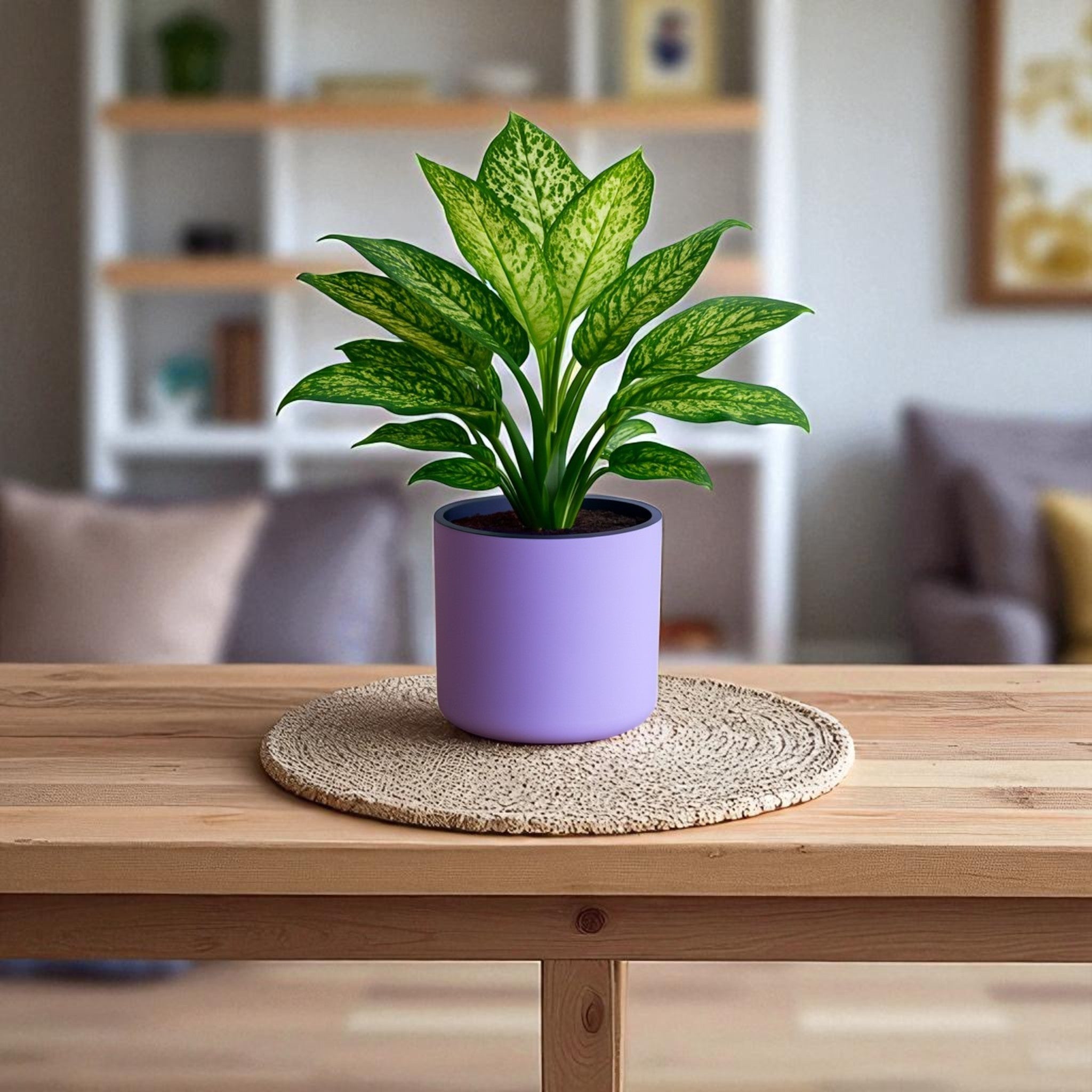 Classic Violet Self-Watering Round Planter