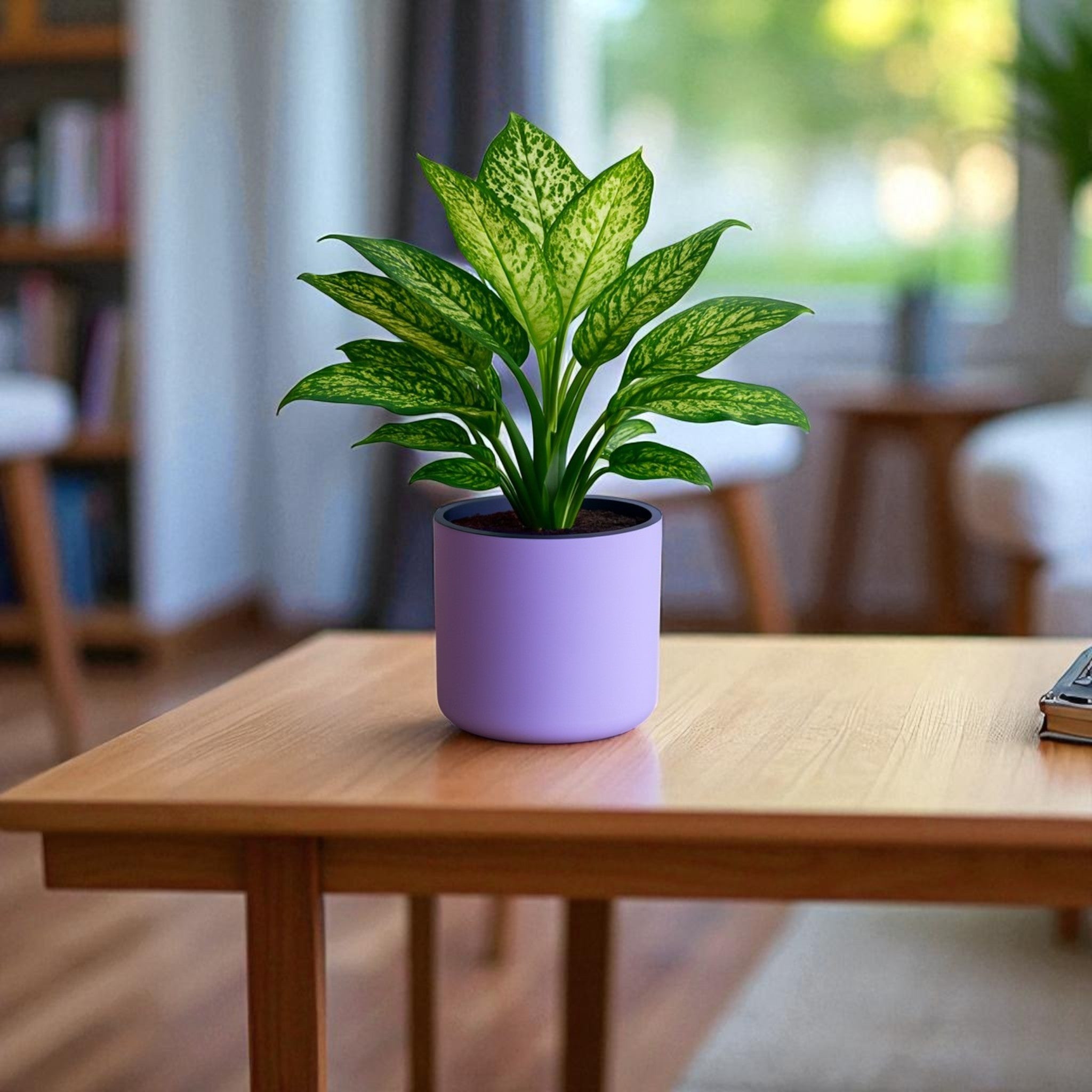 Classic Violet Self-Watering Round Planter