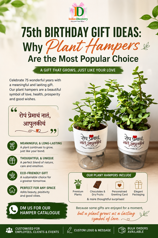 75th Birthday Gift Ideas: Why Plant Hampers Are the Most Popular Choice