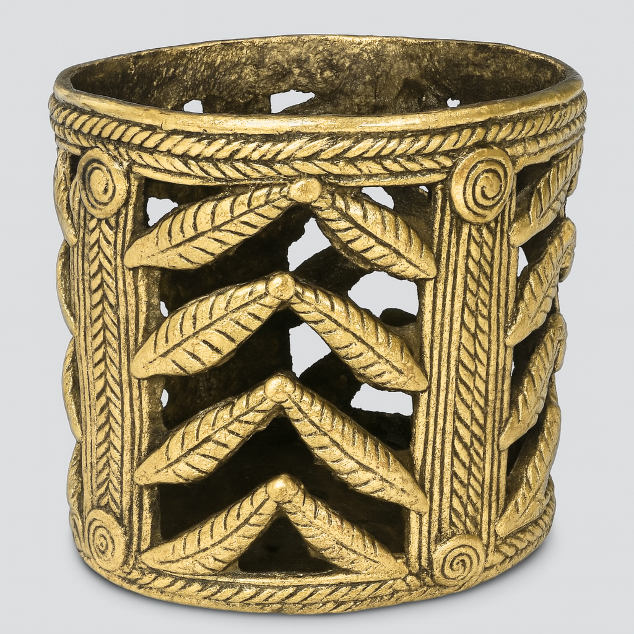Brass Decorative Holder – Antique Desk Organizer or Stand - 2