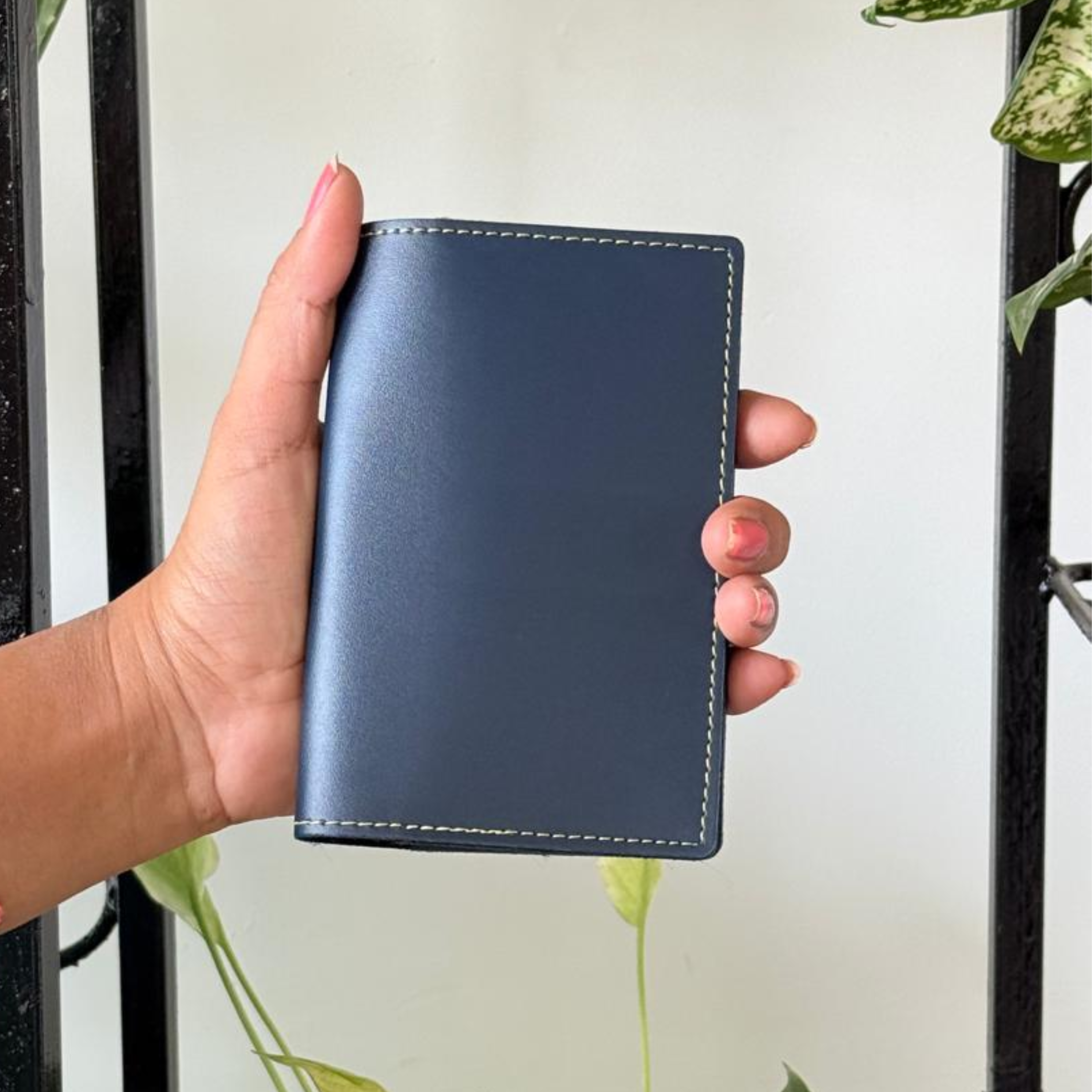Stylish Travel PU Leather Passport Holder -BLUE