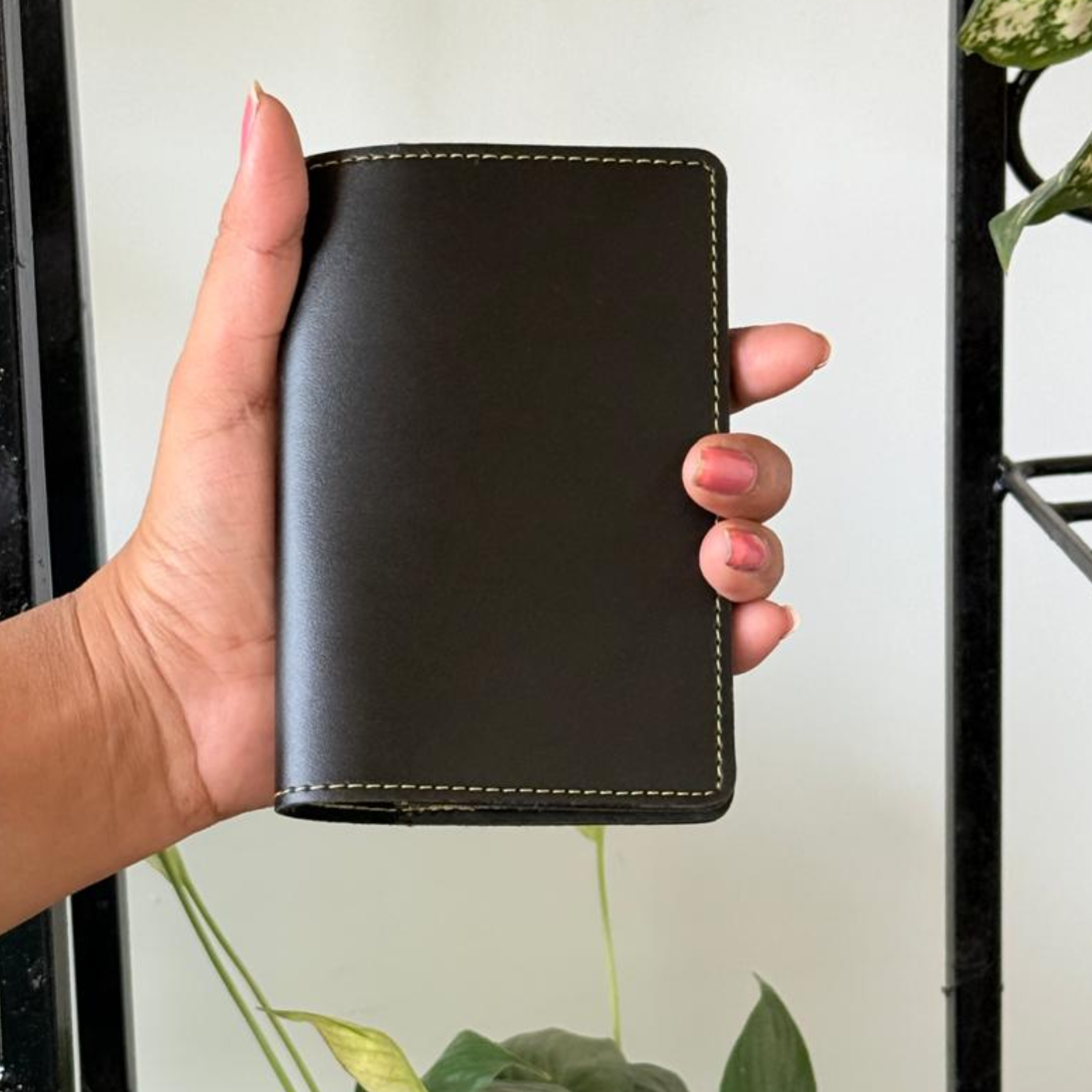 Stylish Travel PU Leather Passport Holder -BLACK