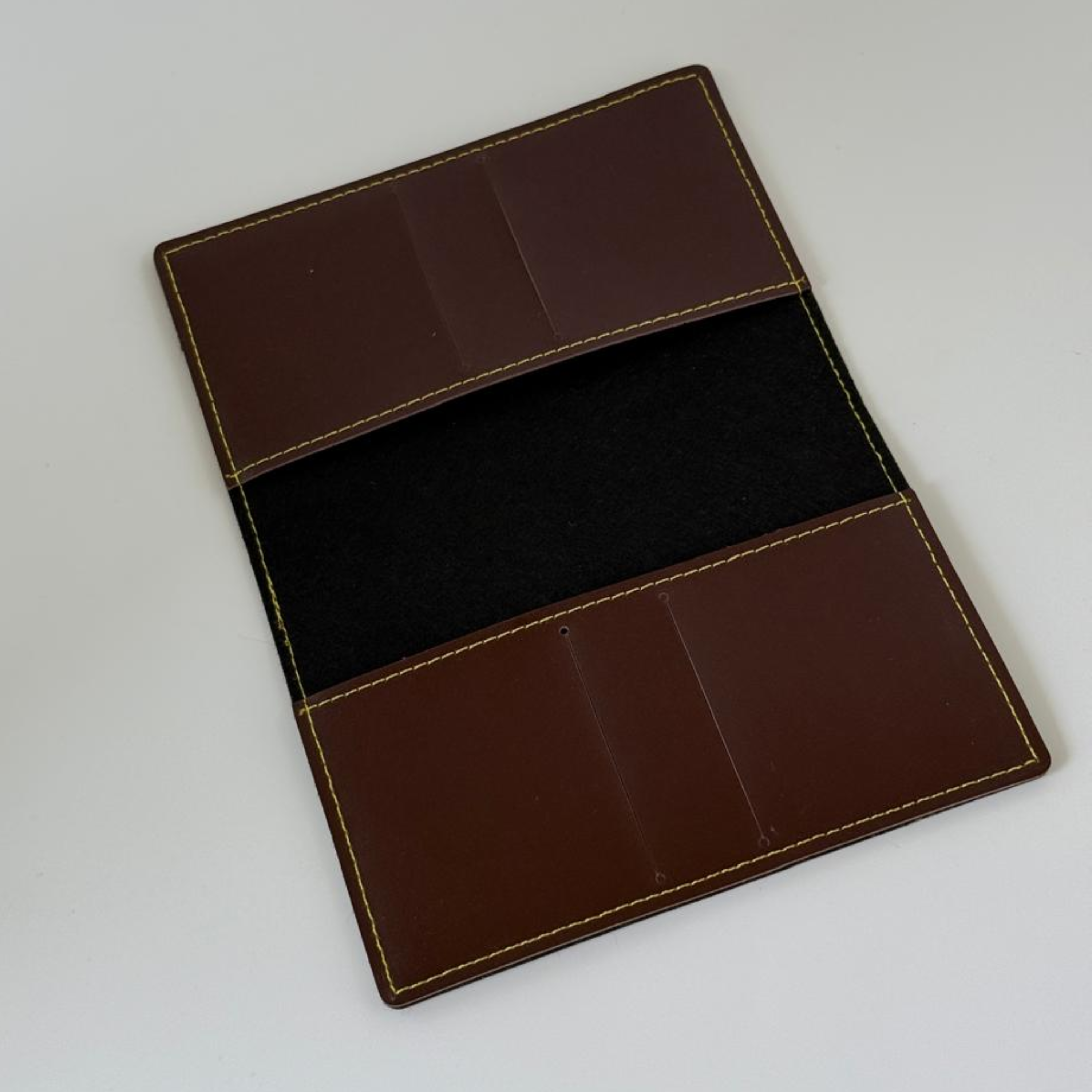 Stylish Travel PU Leather Passport Holder -BROWN
