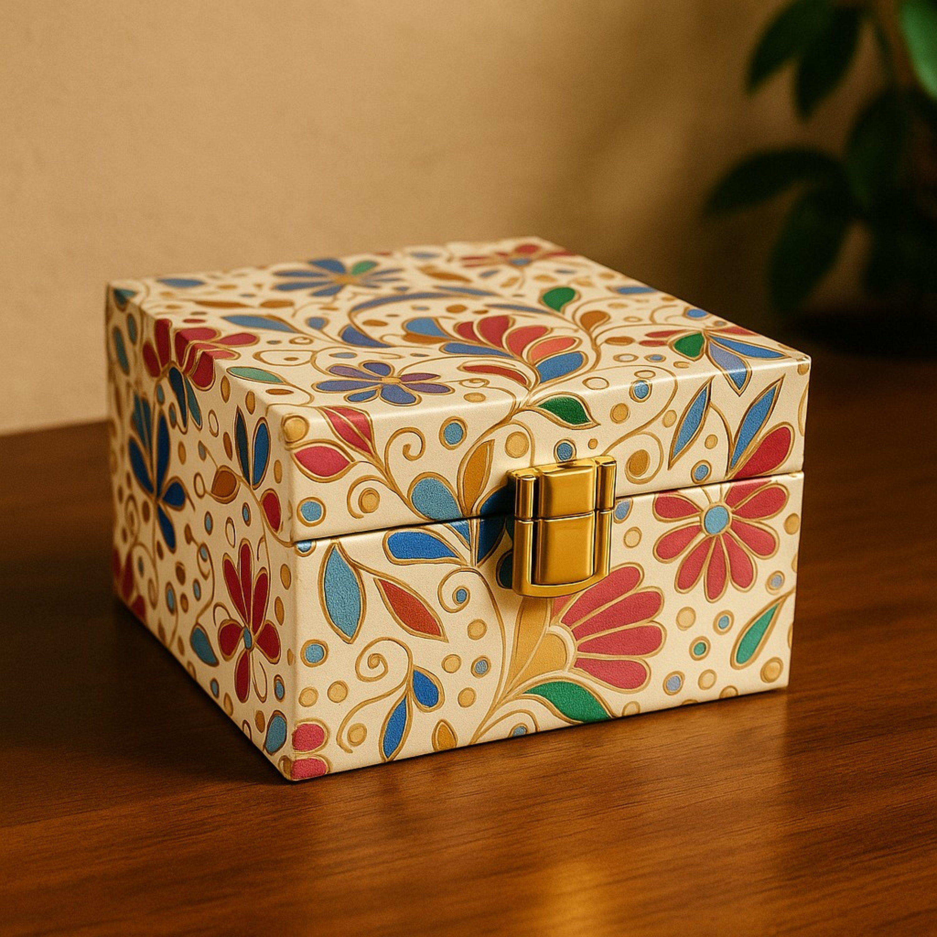 Elegant White Decorative Keepsake Box