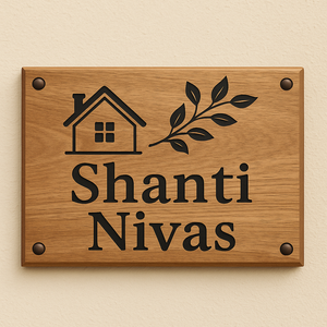 Elegant Main Door Name Plate
