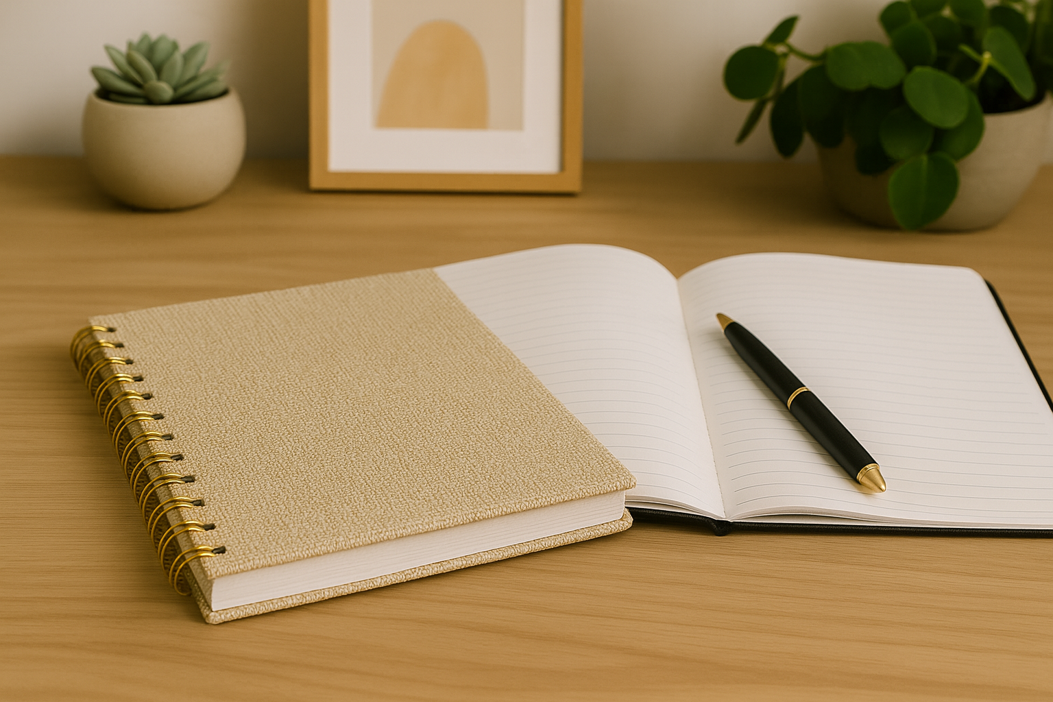 Indian Discovery Exclusive Beige Spiral Diary – Premium Ruled Notebook for Office, School & Personal Use