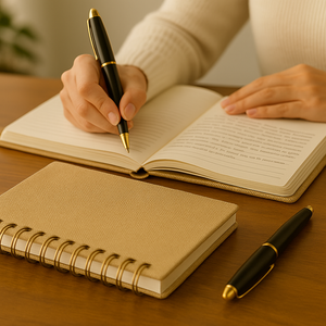 Indian Discovery Exclusive Beige Spiral Diary – Premium Ruled Notebook for Office, School & Personal Use