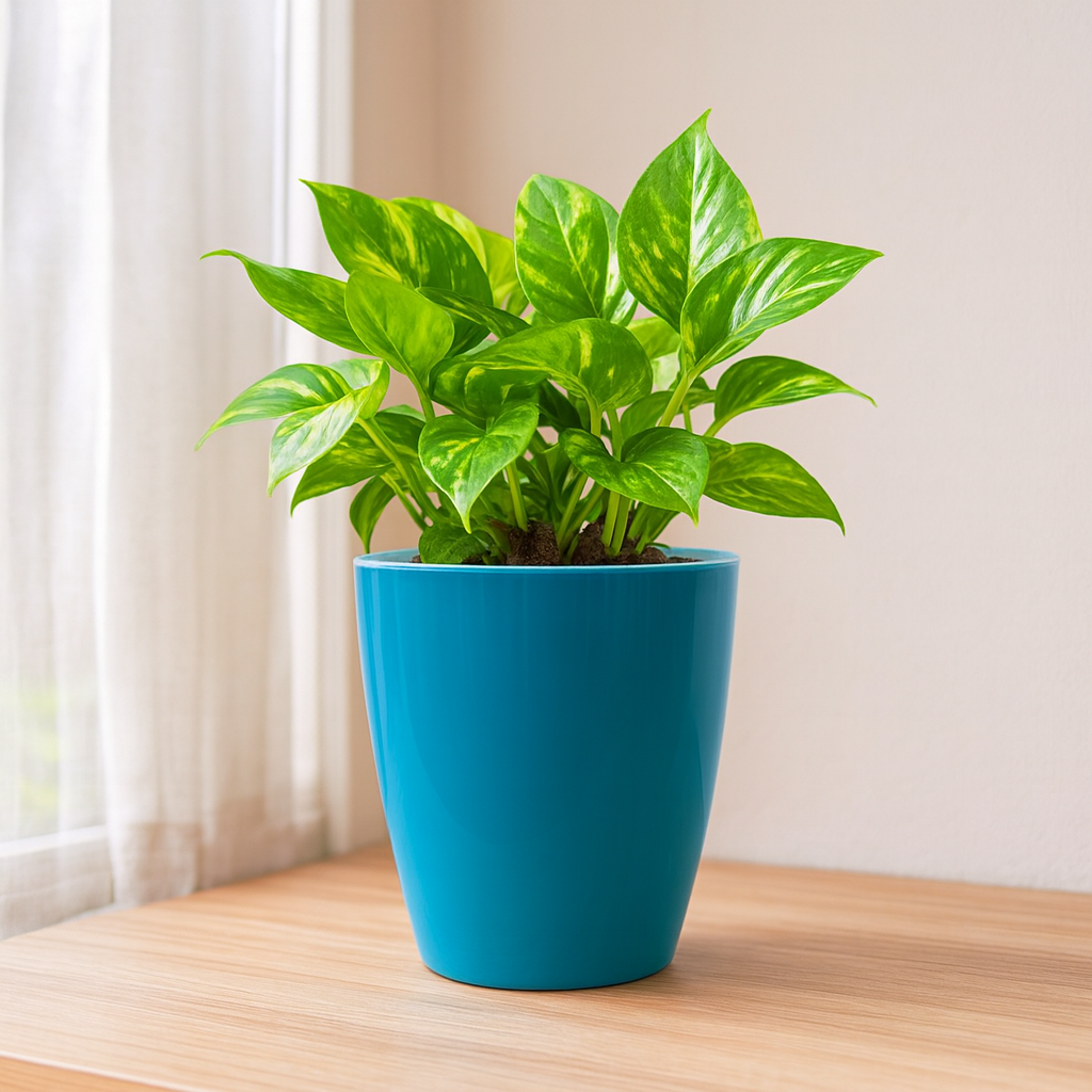 Elegant Sea Green Self-Watering Vistara Planter-2PC