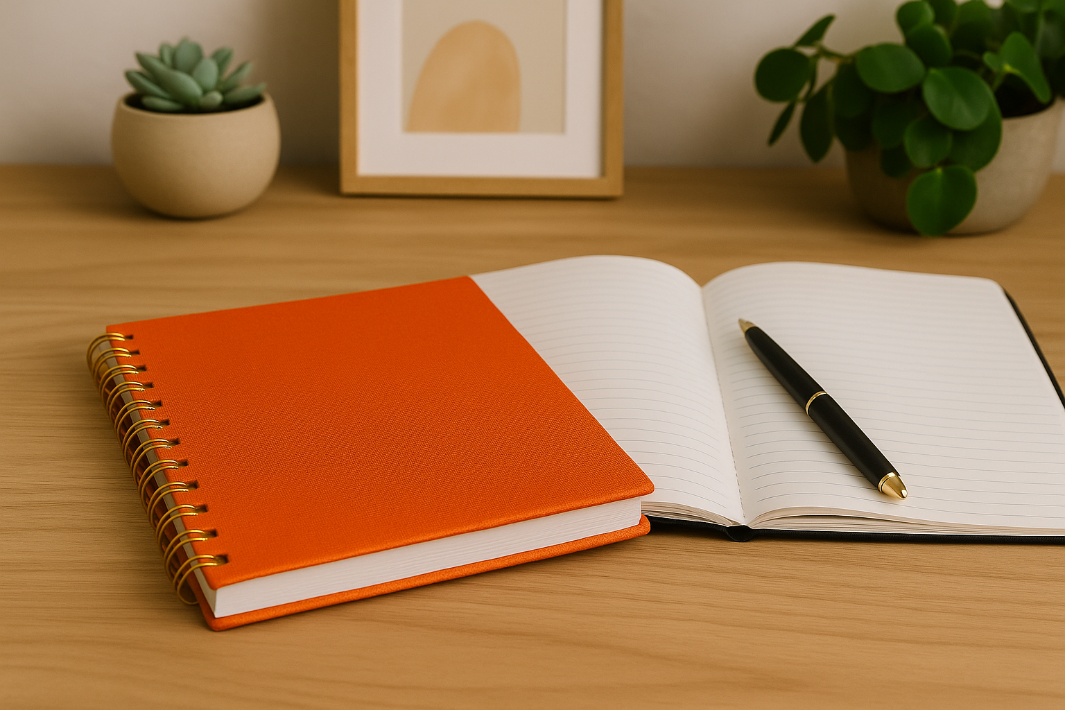 Indian Discovery Exclusive Orange Spiral Diary – Premium Ruled Notebook for Office, School & Personal Use