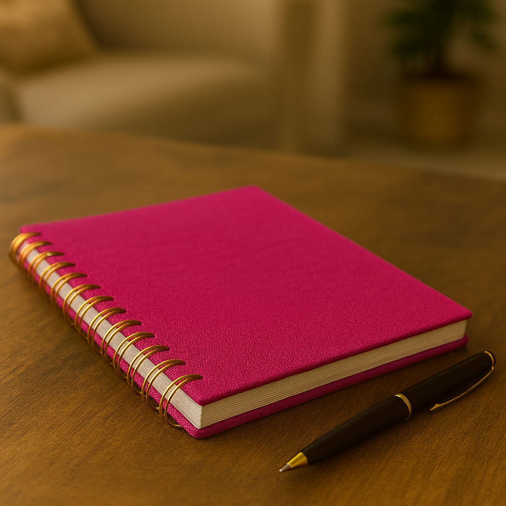 Indian Discovery Exclusive Pink Spiral Diary – Premium Ruled Notebook for Office, School & Personal Use