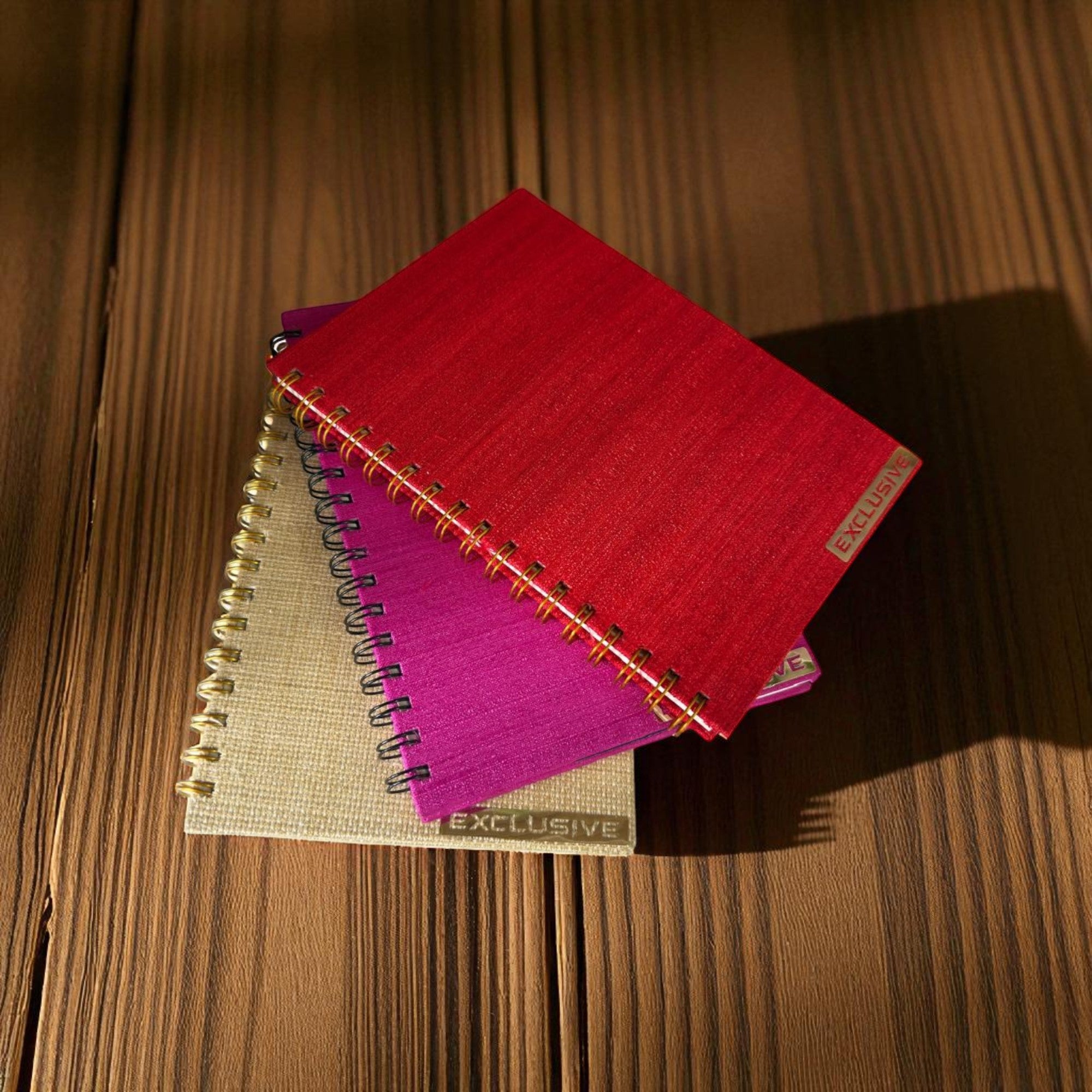 Indian Discovery Exclusive Beige Spiral Diary – Premium Ruled Notebook for Office, School & Personal Use