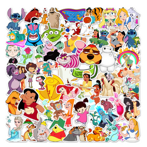 Magical Disney Character Sticker Pack – 50+ Iconic & Cute Sticker