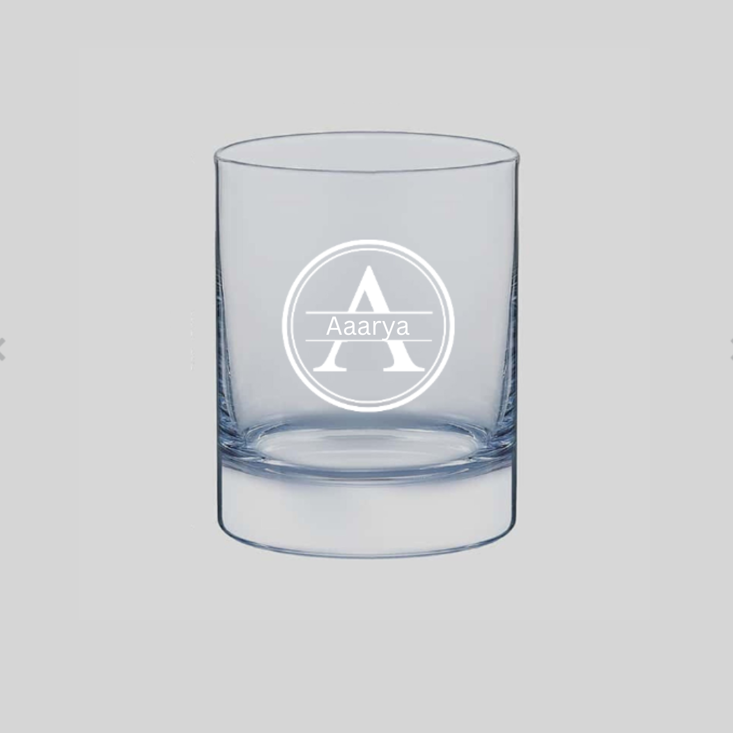 Personalized Whiskey Glass  – Gift for Him, Husband, Boyfriend, Dad – Add Name / Initials – Premium Birthday & Anniversary Gift