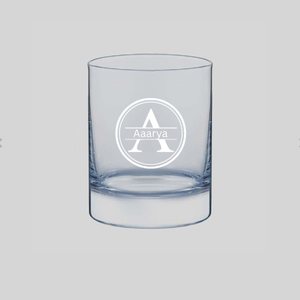 Personalized Whiskey Glass  – Gift for Him, Husband, Boyfriend, Dad – Add Name / Initials – Premium Birthday & Anniversary Gift