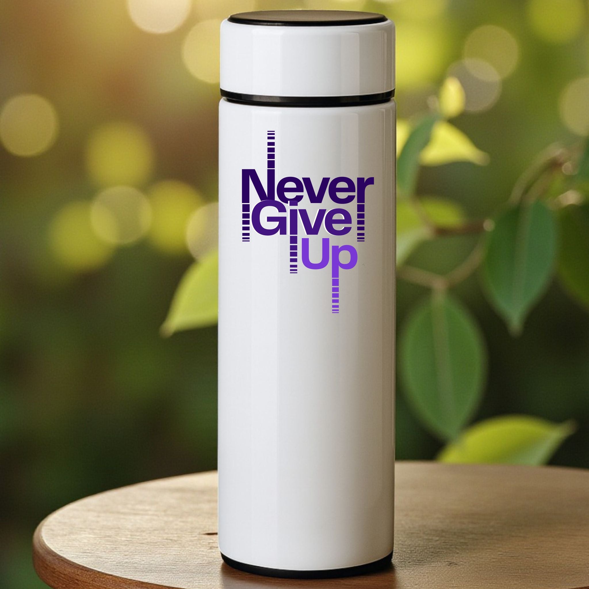 Personalized White Insulated Steel Water Bottle - 500 ml