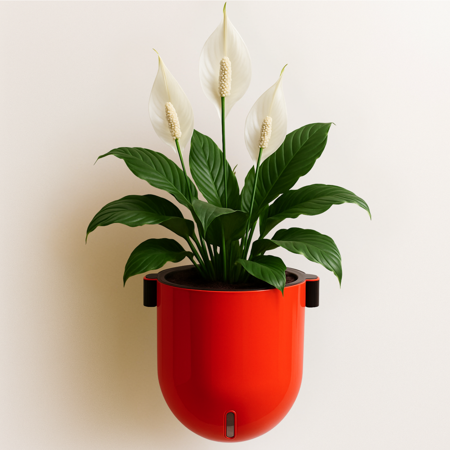 Elegant Orange Self-Watering Wall Hanging Sphere Planter