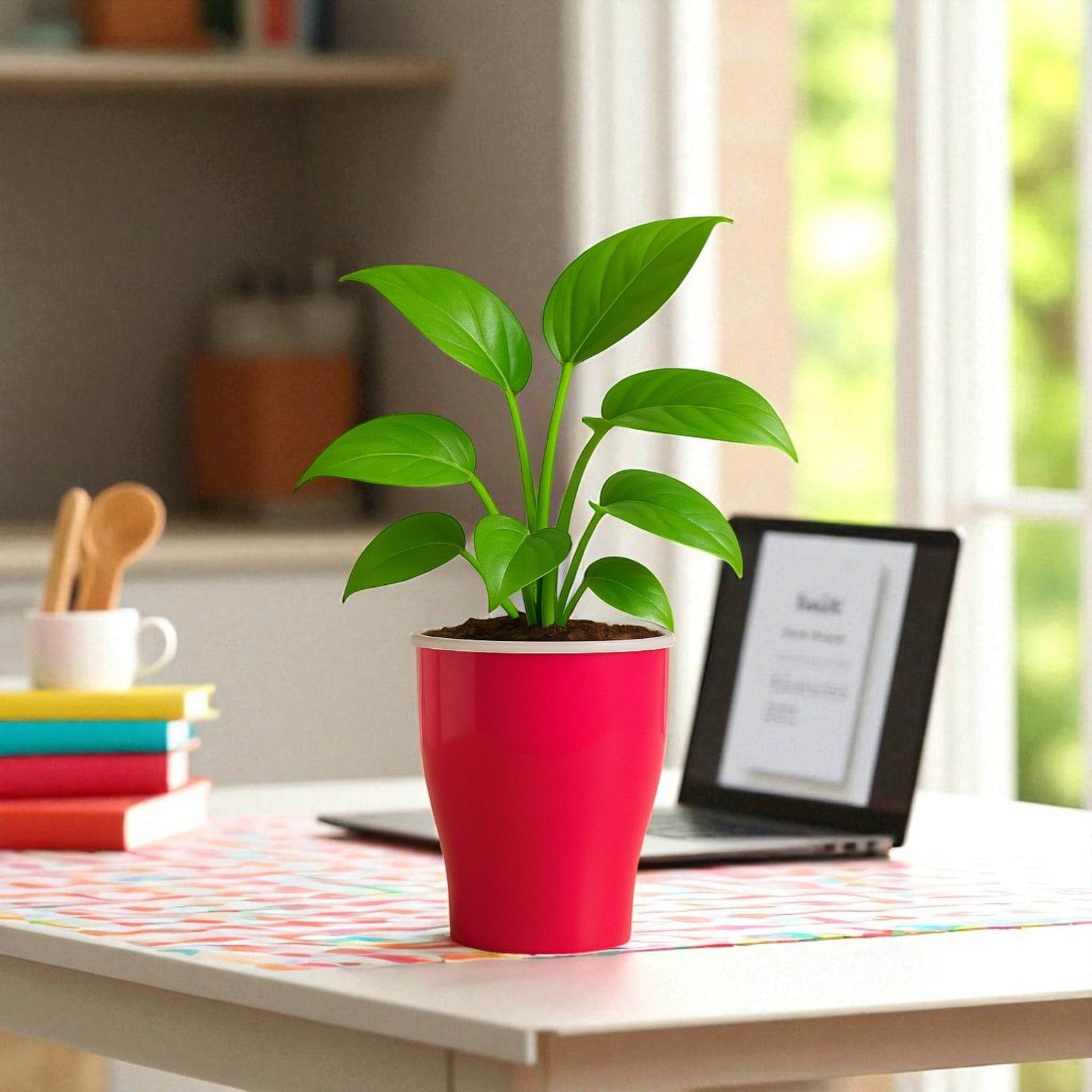 Elegant Pink Self-Watering Cone Planter-2PC