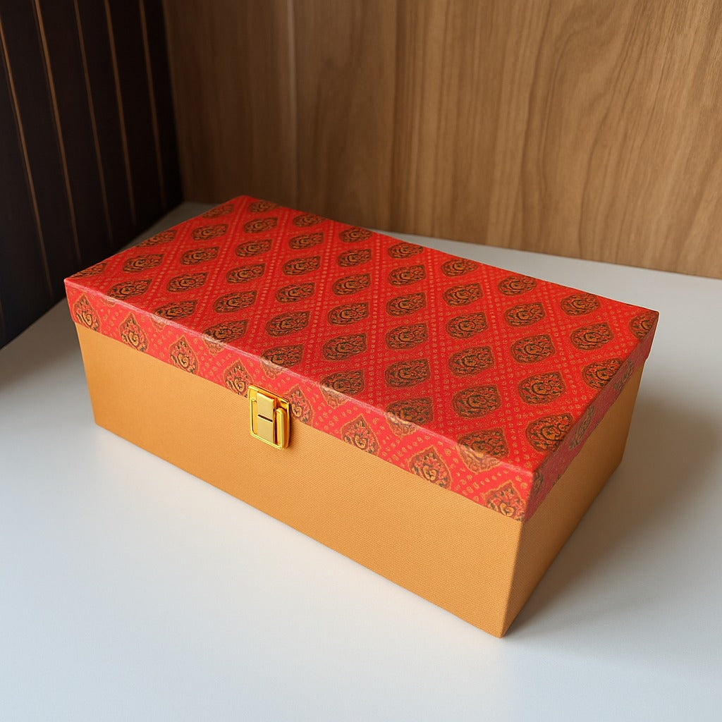 Premium Celebration Dry Fruit Gift Box - Red