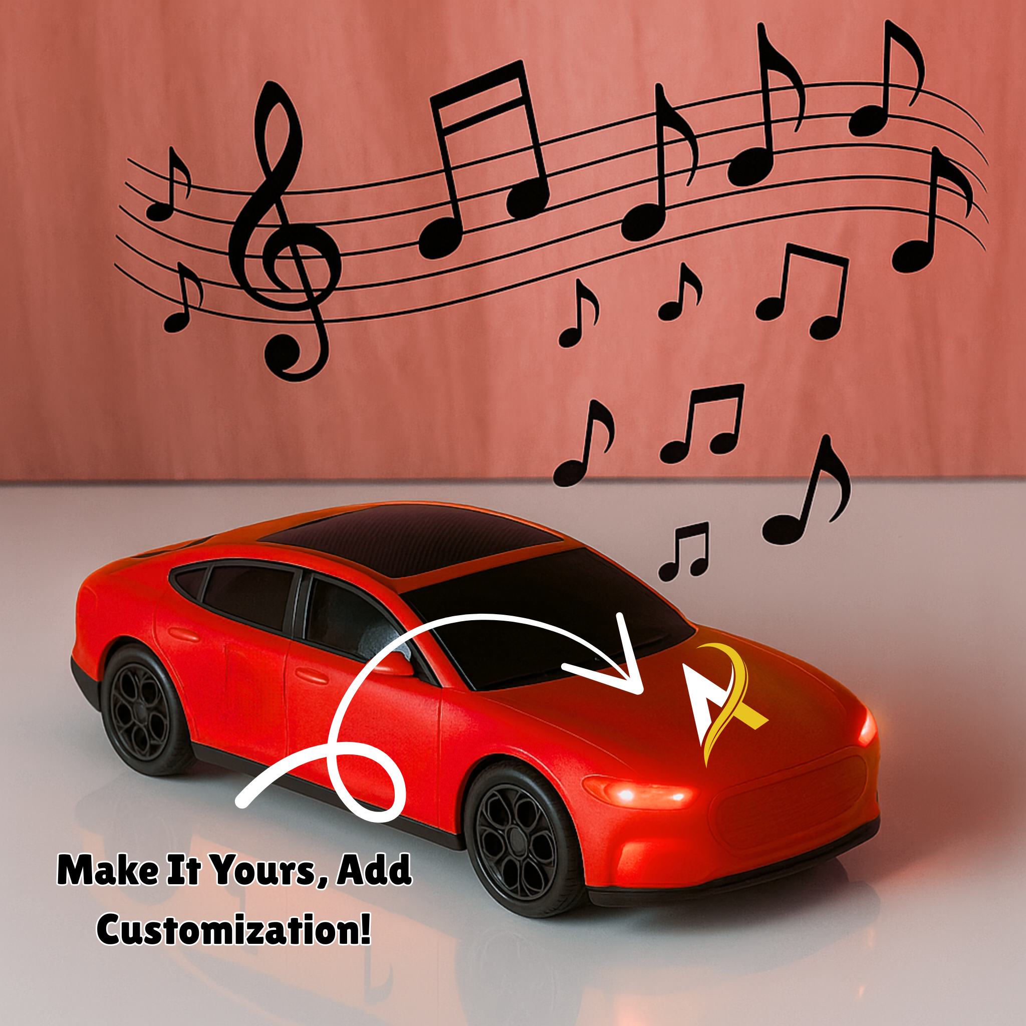 Indian Discovery Music Car Bluetooth Speaker -Red