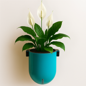 Elegant Sea Green Self-Watering Wall Hanging Sphere Planter