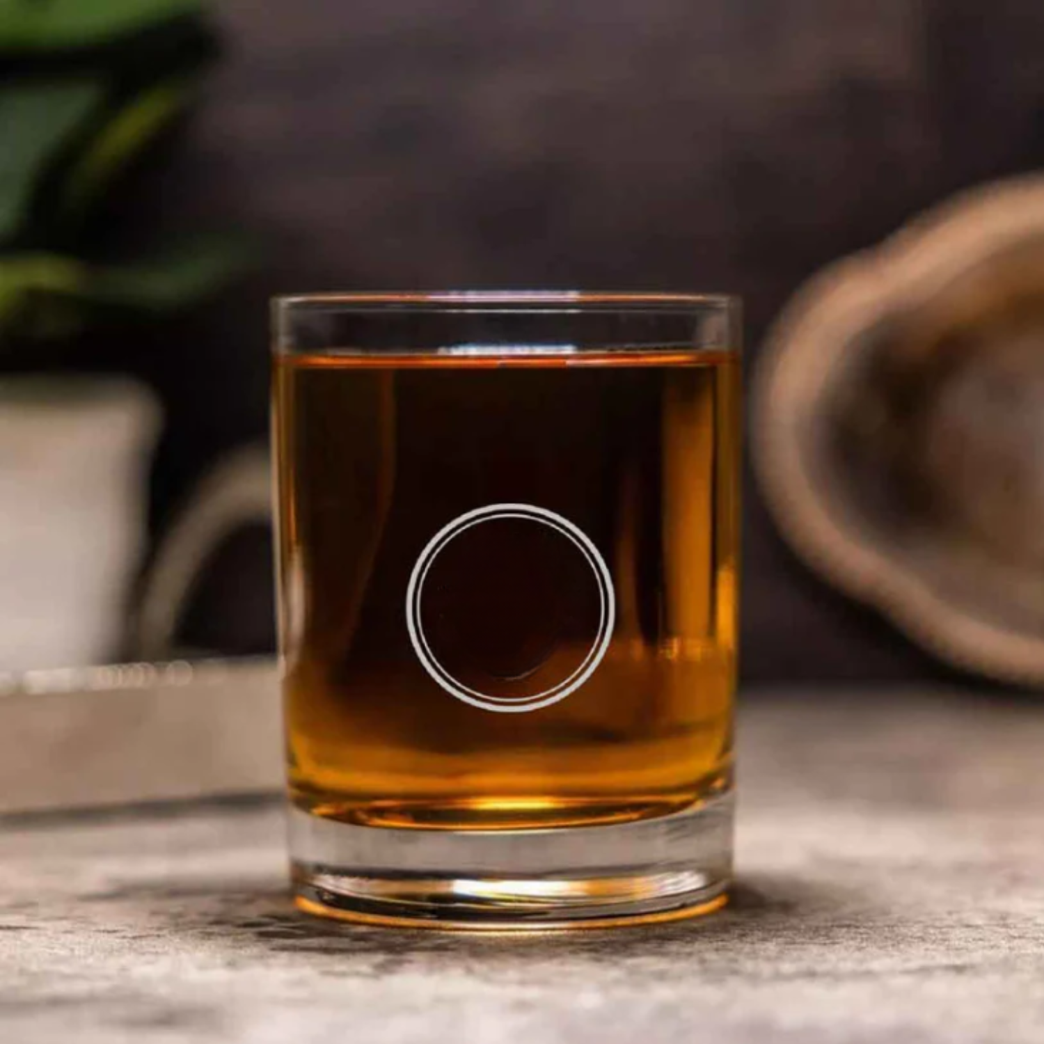 Personalized Whiskey Glass  – Gift for Him, Husband, Boyfriend, Dad – Add Name / Initials – Premium Birthday & Anniversary Gift