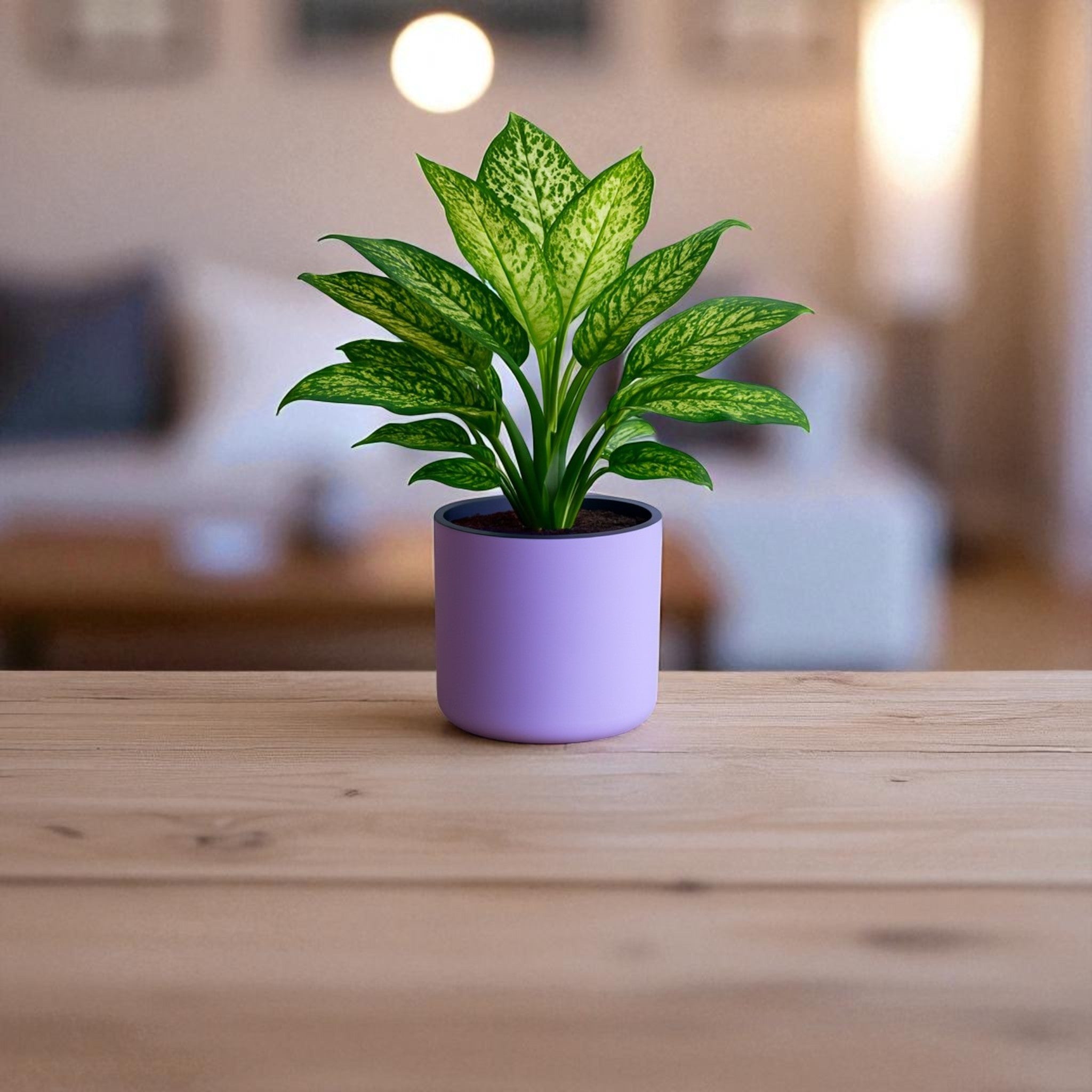 Classic Violet Self-Watering Round Planter