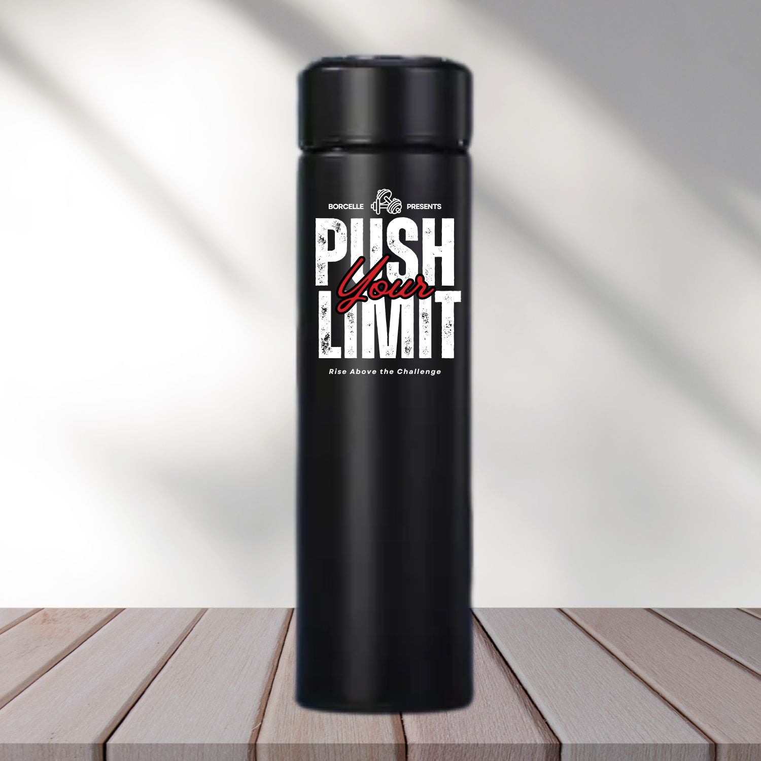 Personalized Black Insulated Steel Water Bottle - 500 ml