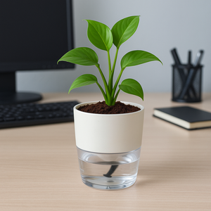 Premium Corporate Gifts– Customized Self-Watering Pot with Plant.
